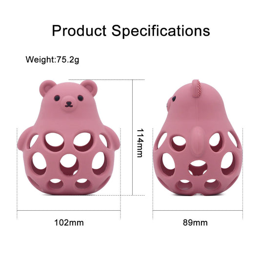 Bear Silicone Rattle Teether
