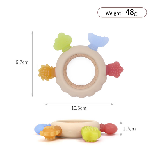 Unicorn Wooden Rudder Jelly Teether
