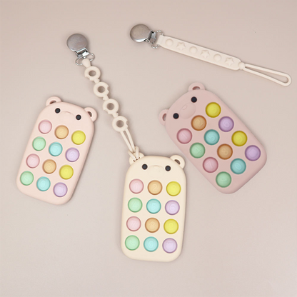 Bear Push Pop Toy/Teether