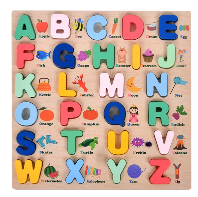 ABCD Puzzle Board Montessori Games
