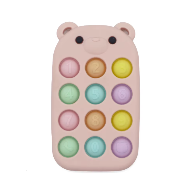 Bear Push Pop Toy/Teether