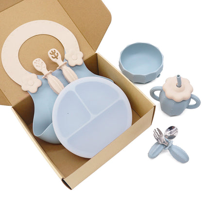 Set of 6 PCS Cactus Baby Feeding Set with Lid