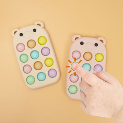 Bear Push Pop Toy/Teether