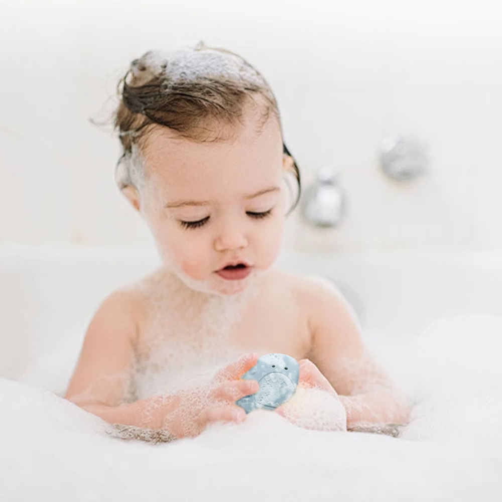 Set of 4 PCS Shower Spray Water Bubble Silicone Bath Toy Set for Toddlers