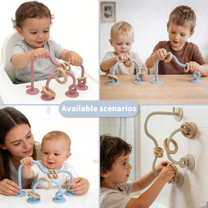 Montessori Baby High Chair Wooden Toy