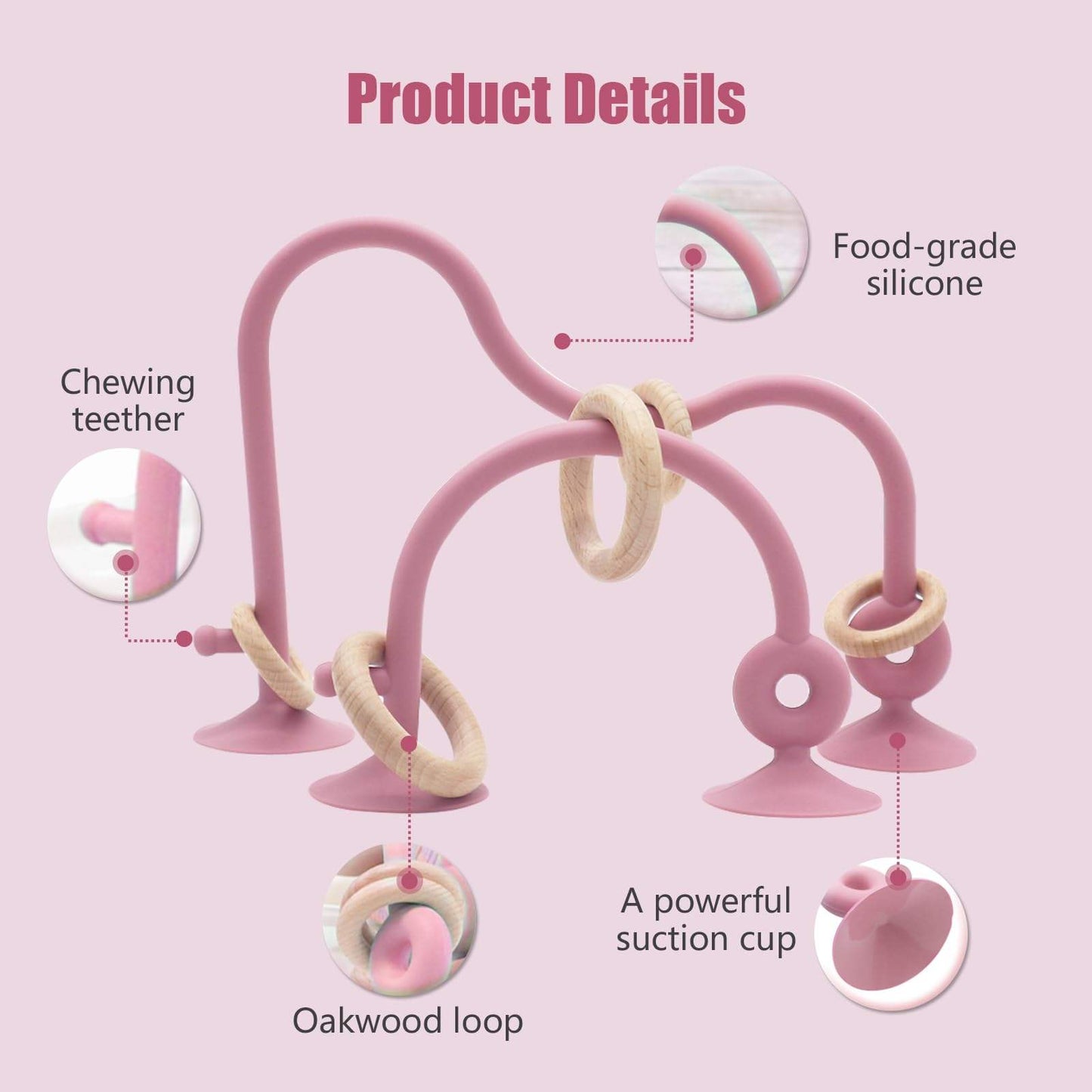 Montessori Baby High Chair Wooden Toy