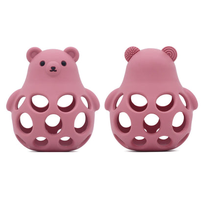Bear Silicone Rattle Teether