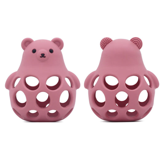 Bear Silicone Rattle Teether