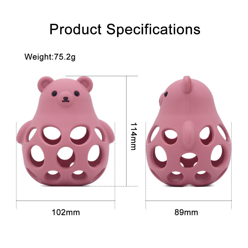 Bear Silicone Rattle Teether