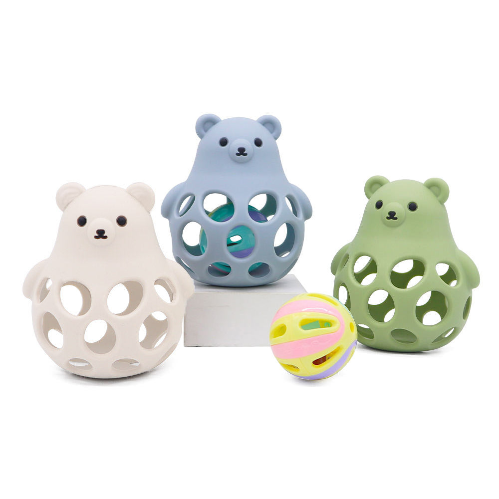 Bear Silicone Rattle Teether