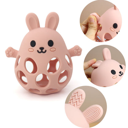 Bunny Silicone Rattle Teether