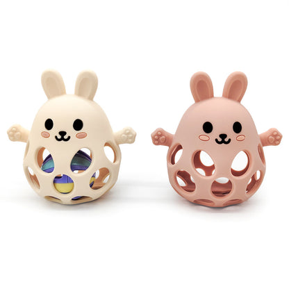 Bunny Silicone Rattle Teether