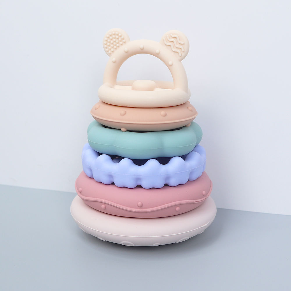 Montessori Silicone Toddlers Building Blocks