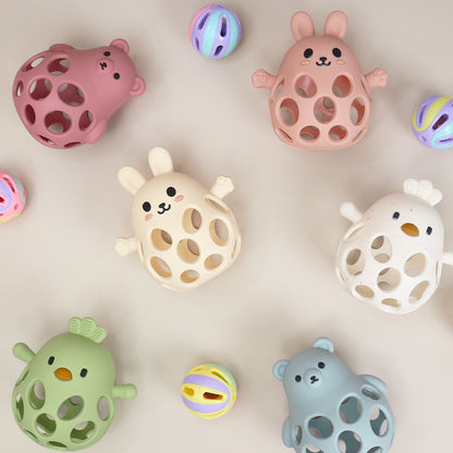 Bunny Silicone Rattle Teether