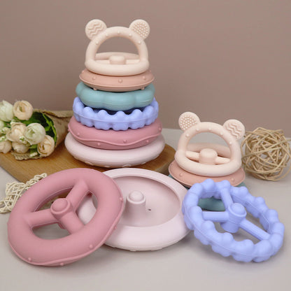 Montessori Silicone Toddlers Building Blocks