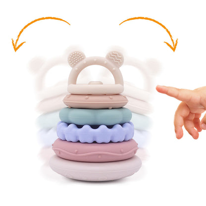 Montessori Silicone Toddlers Building Blocks